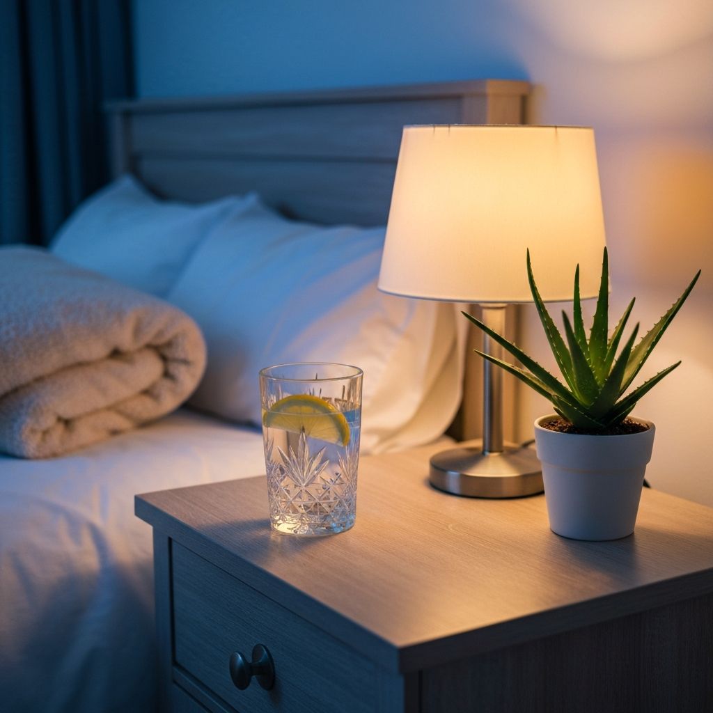 Peaceful bedroom environment suggesting restful sleep
